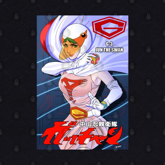 gatchaman jun the swan variant by Chardreyes77